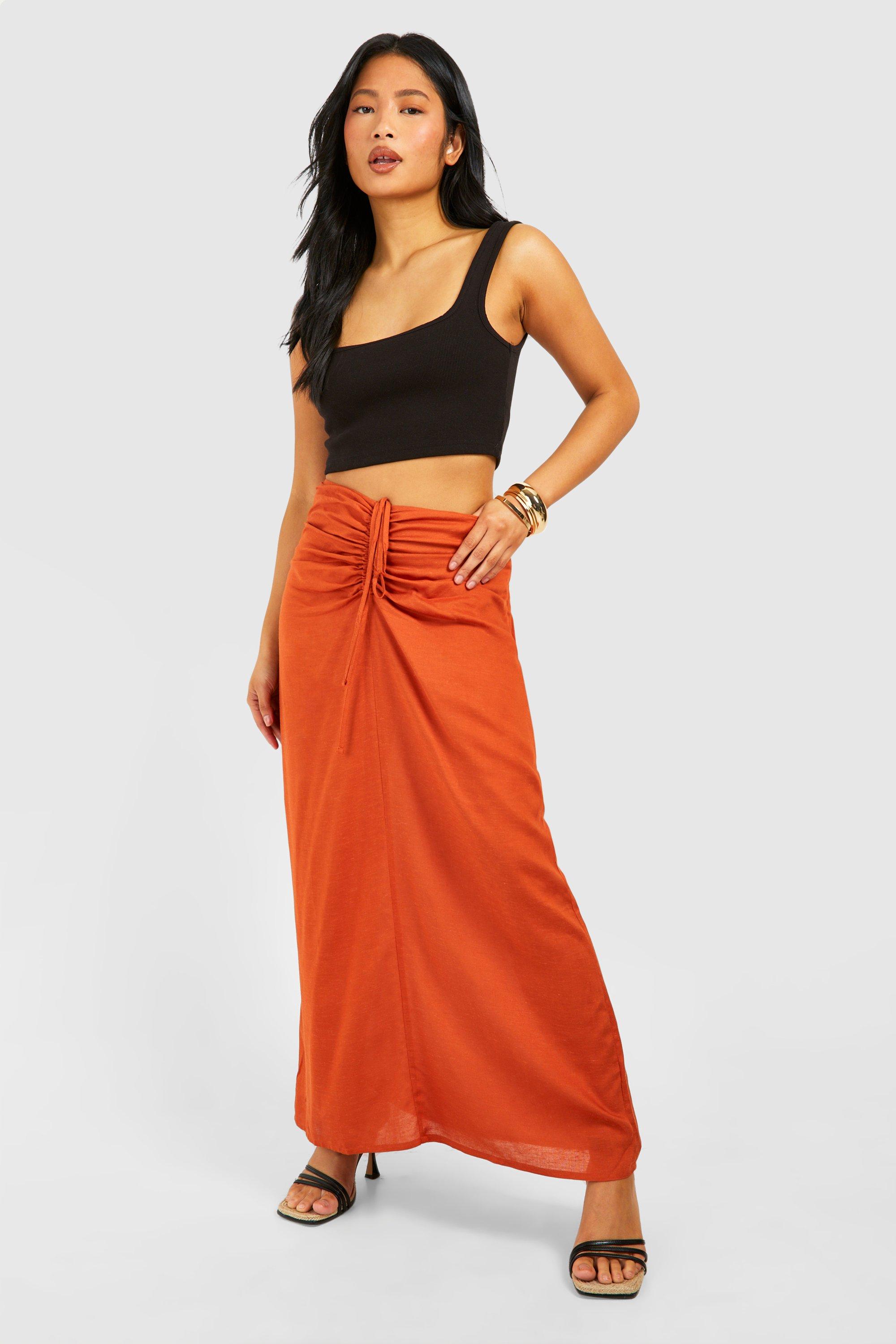 Boohoo petite maxi skirt best sale