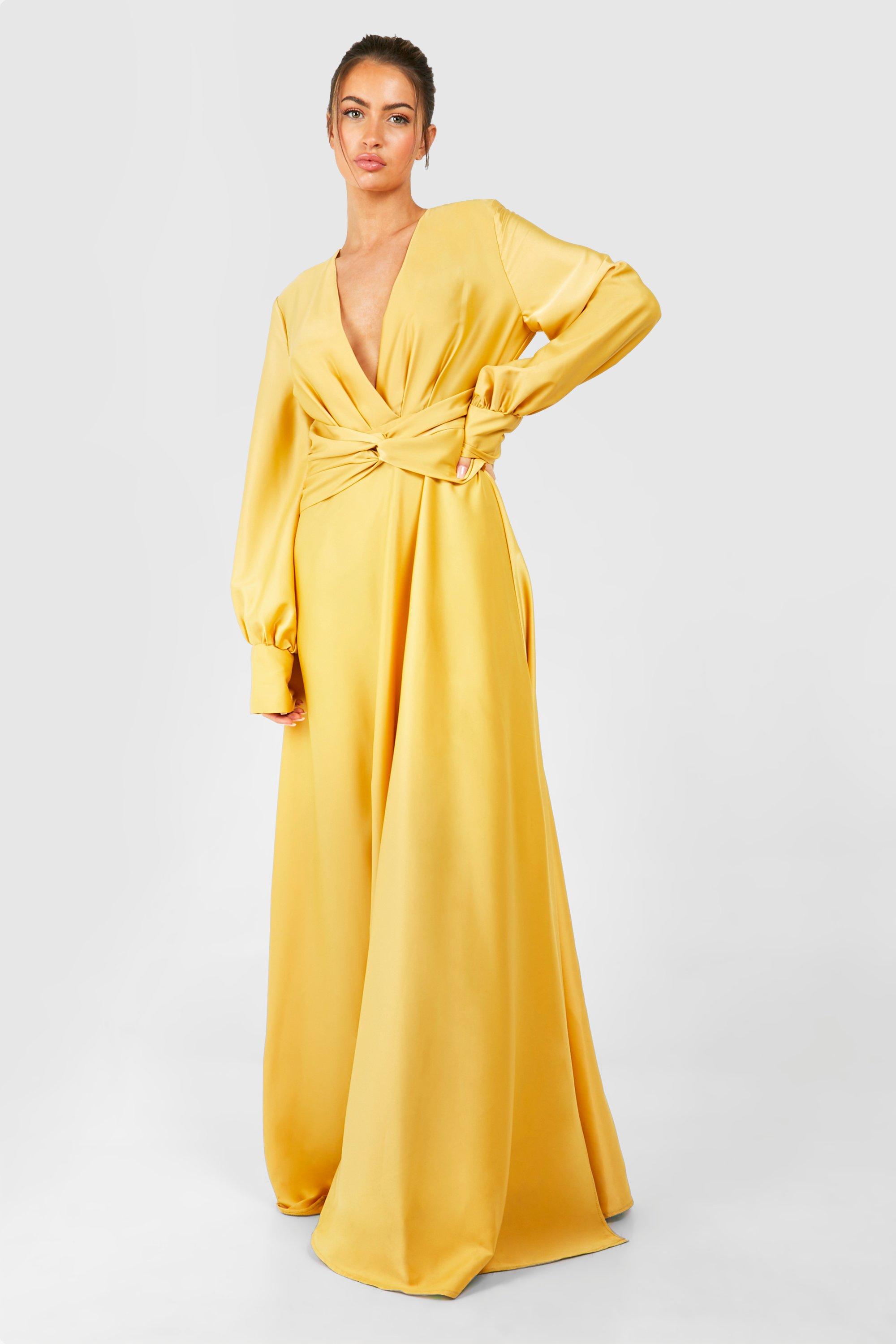 Maxi dress hotsell mustard yellow