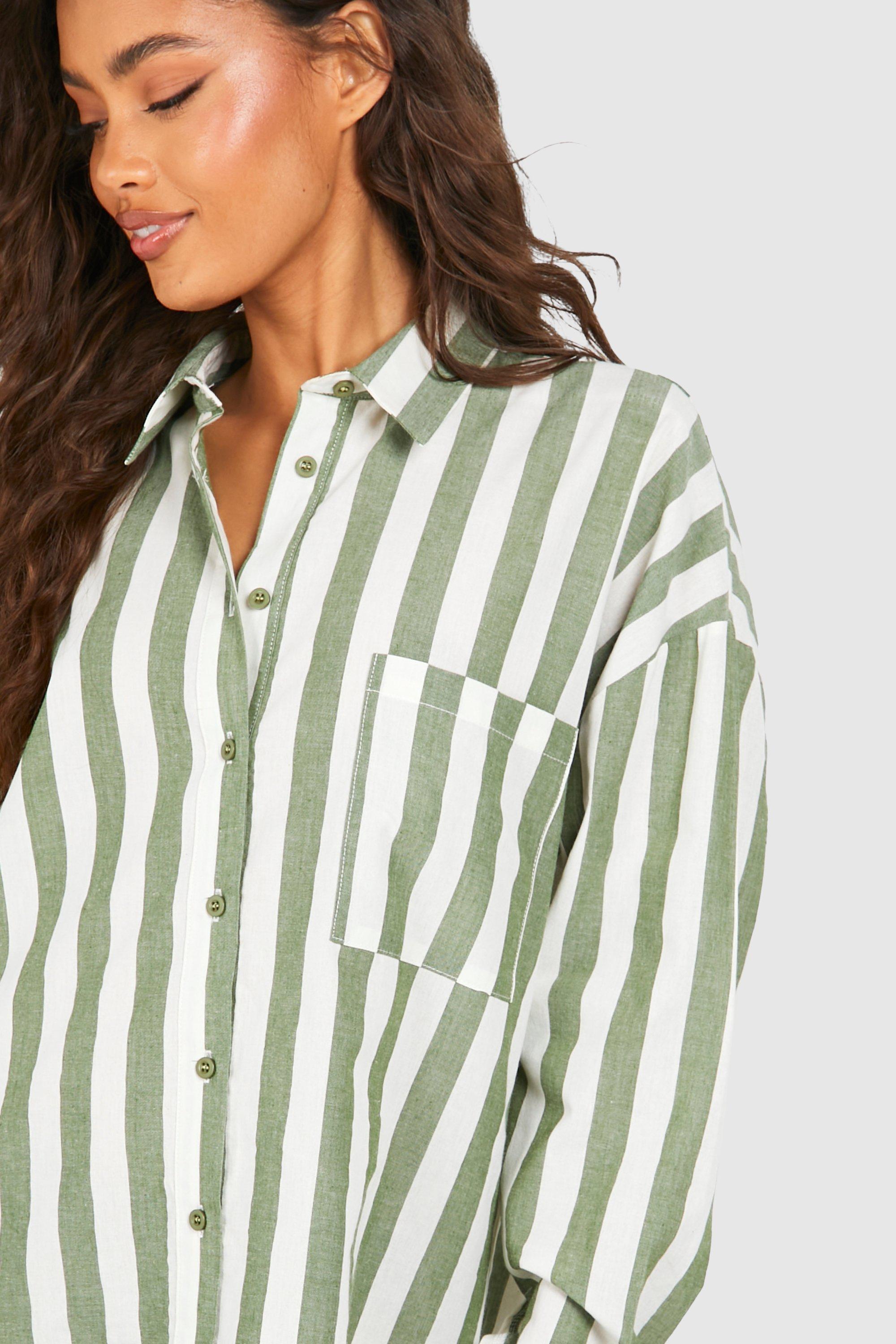 Wide Stripe Ultimate Oversized Shirt Dress