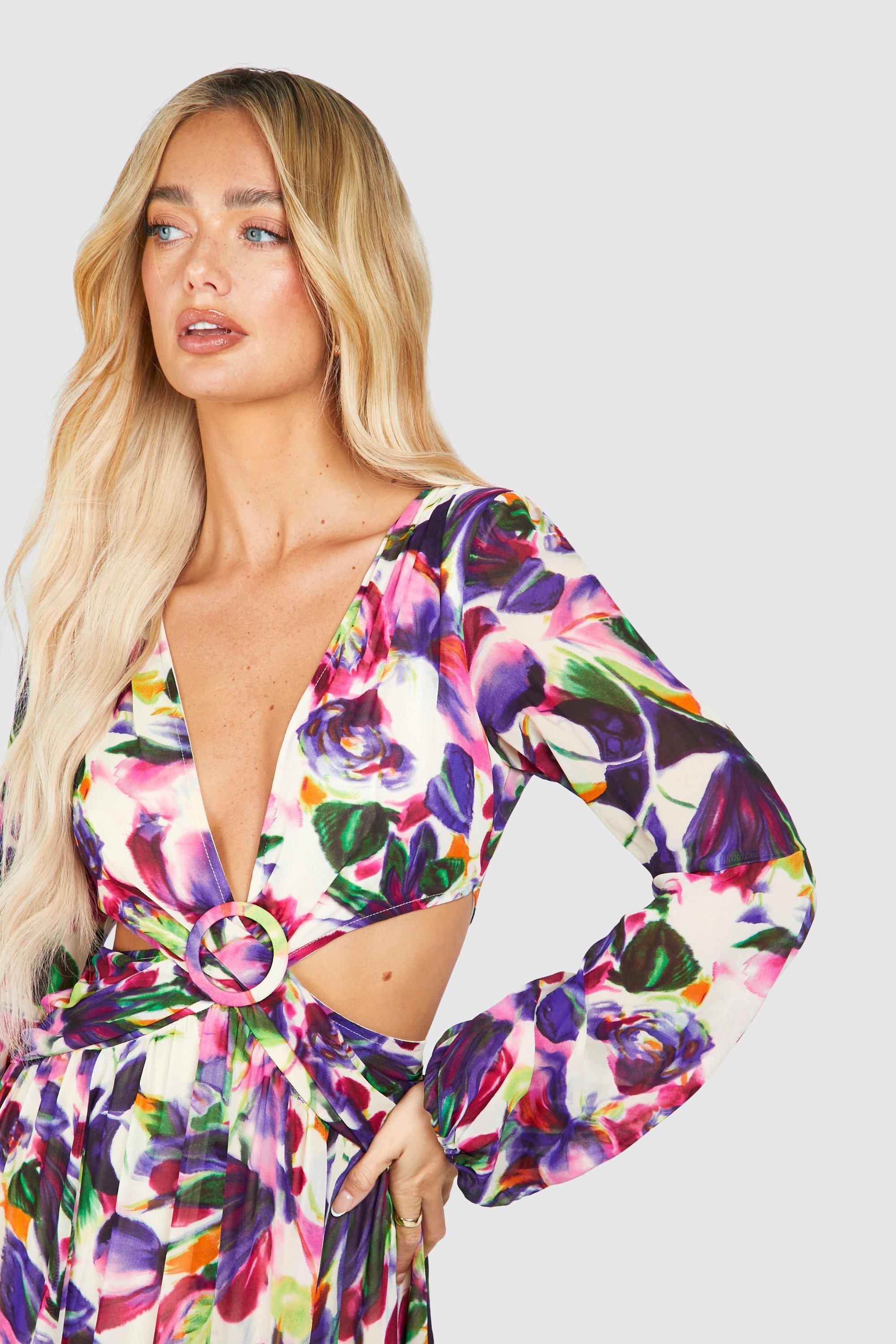 Boohoo floral maxi dress 2025