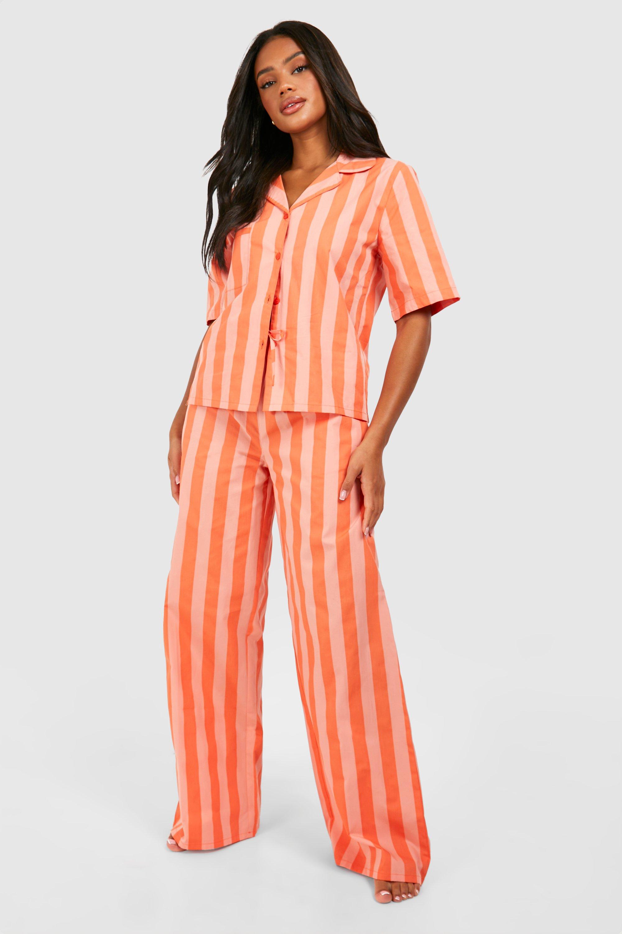 Cotton poplin women's pajamas sales