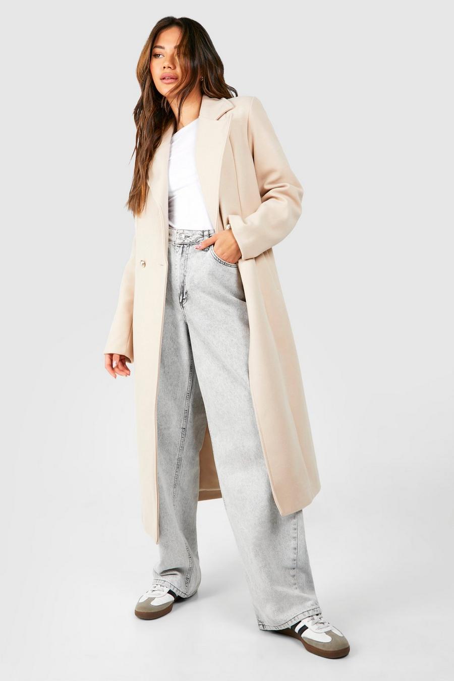 Stone Tailored Wool Look Maxi Coat  image number 1