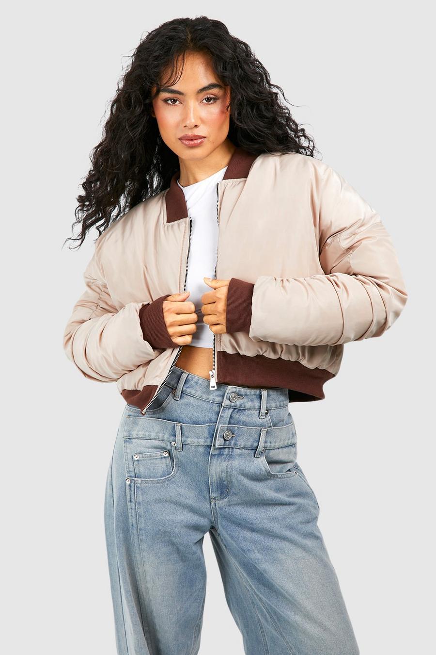 Stone Crop Contrast Rib Bomber image number 1