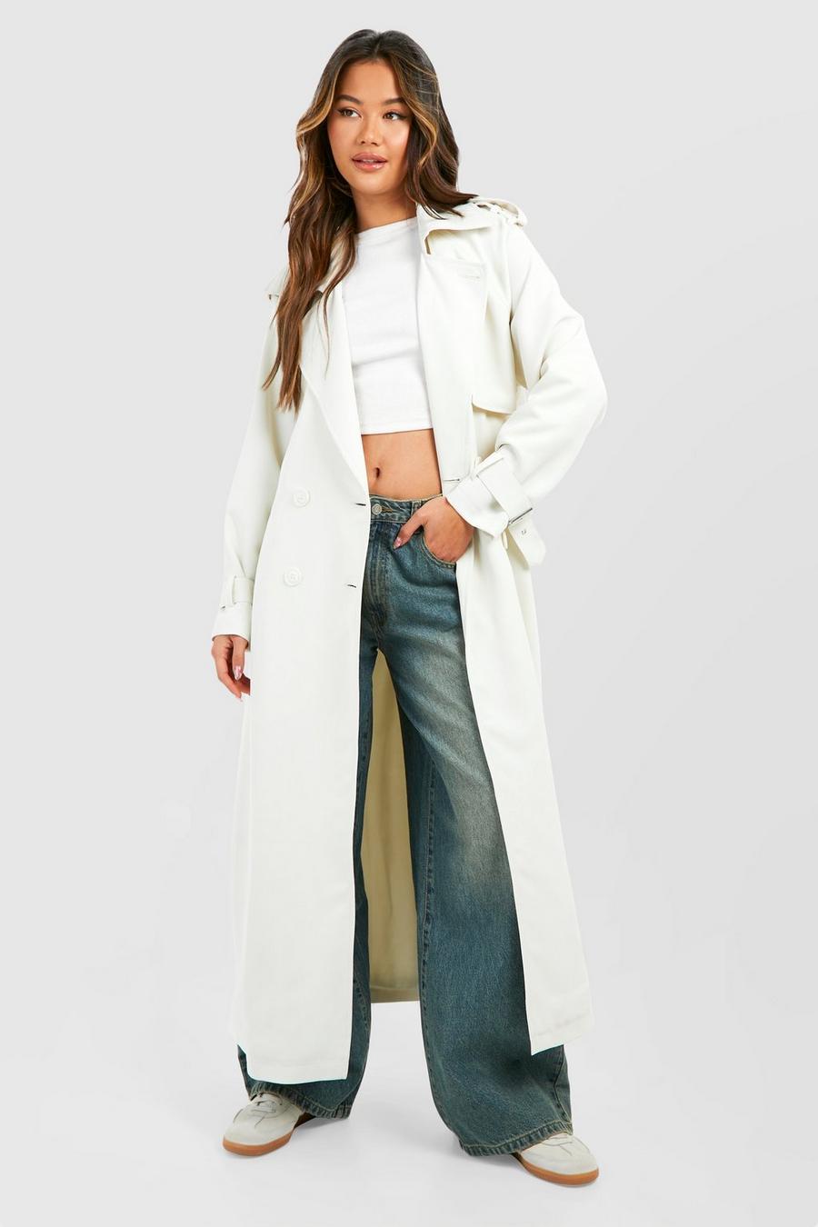 Stone Oversized Double Breast Trench Coat  image number 1
