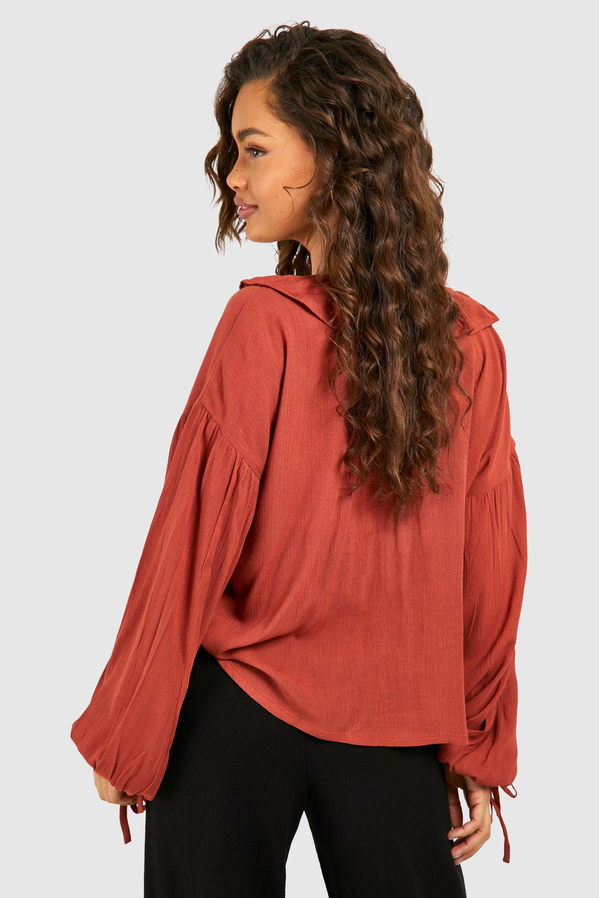 Long Sleeve Ruffle Top