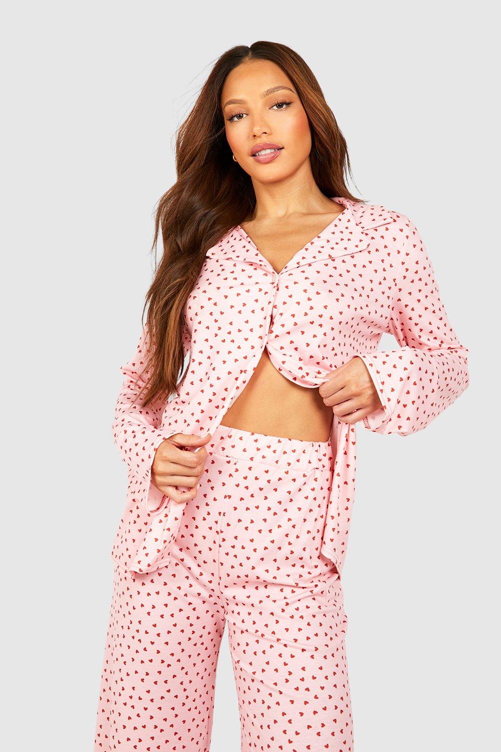 Women's Tall Shirt And Trouser Pj Set