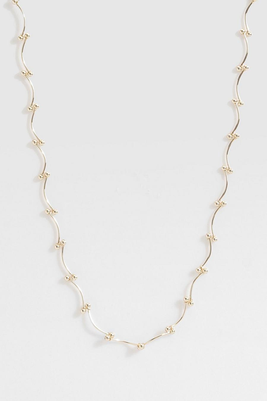 Gold Delicate Link Necklace  image number 1