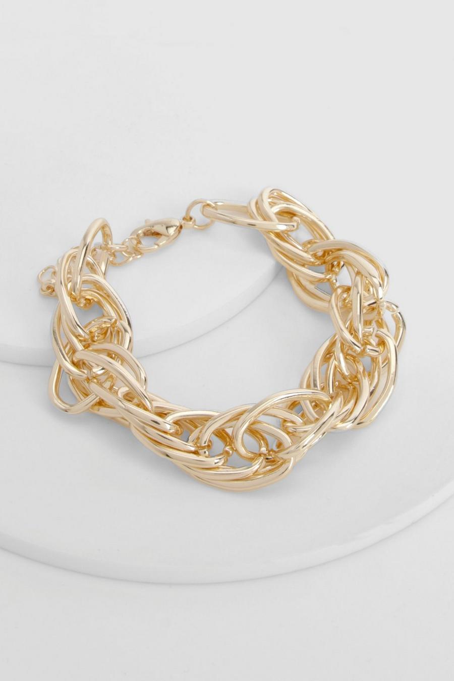 Bracciale a catena ad anelli, Gold image number 1