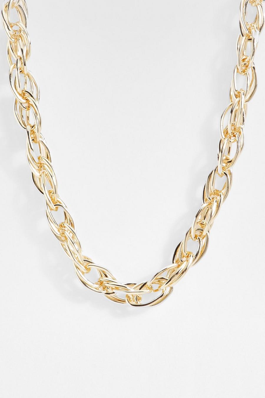 Collar de cadena con eslabones, Gold image number 1