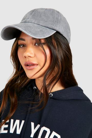 Grey Grey Washed Baseball Cap