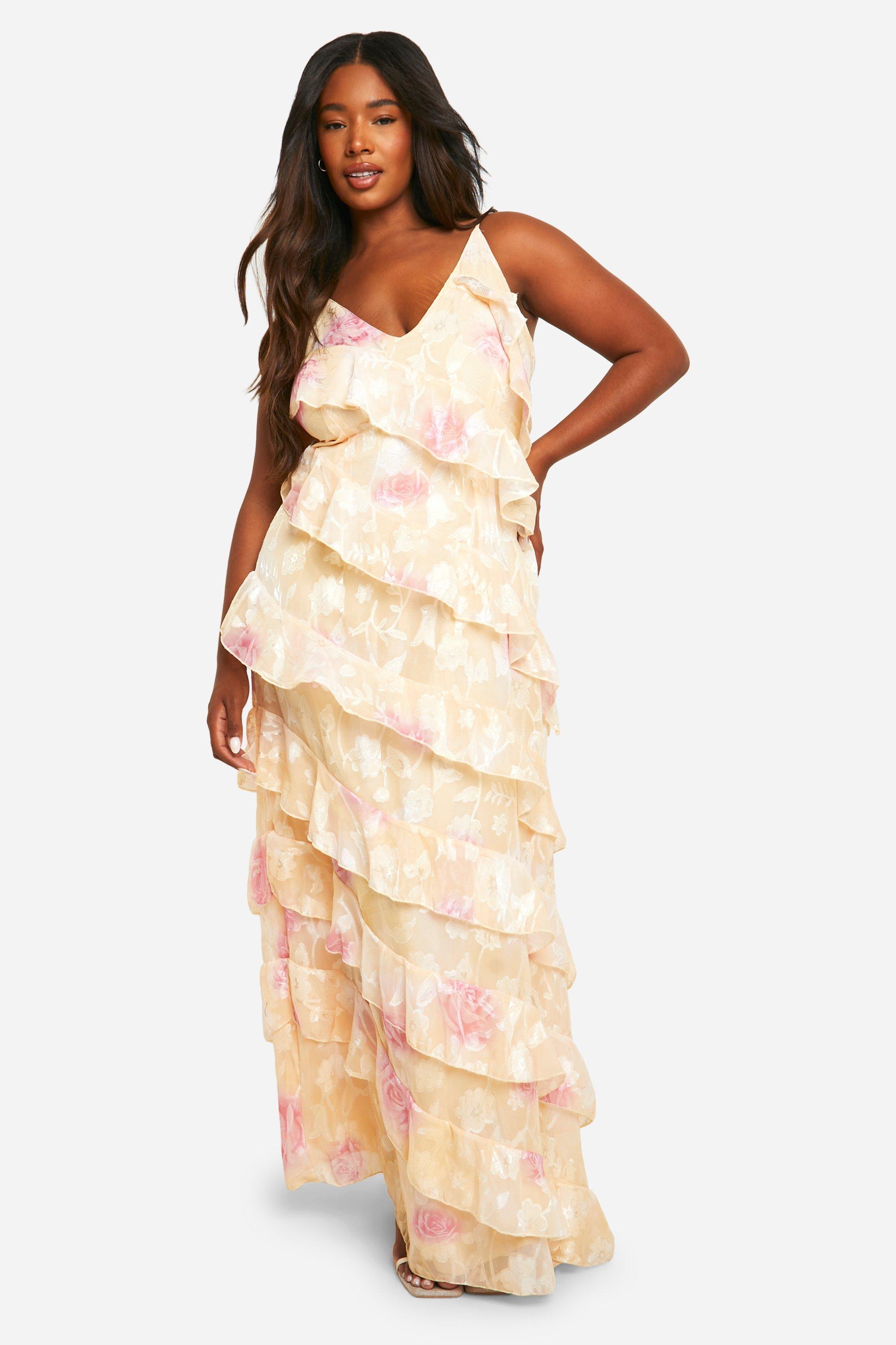 Frill maxi dress online