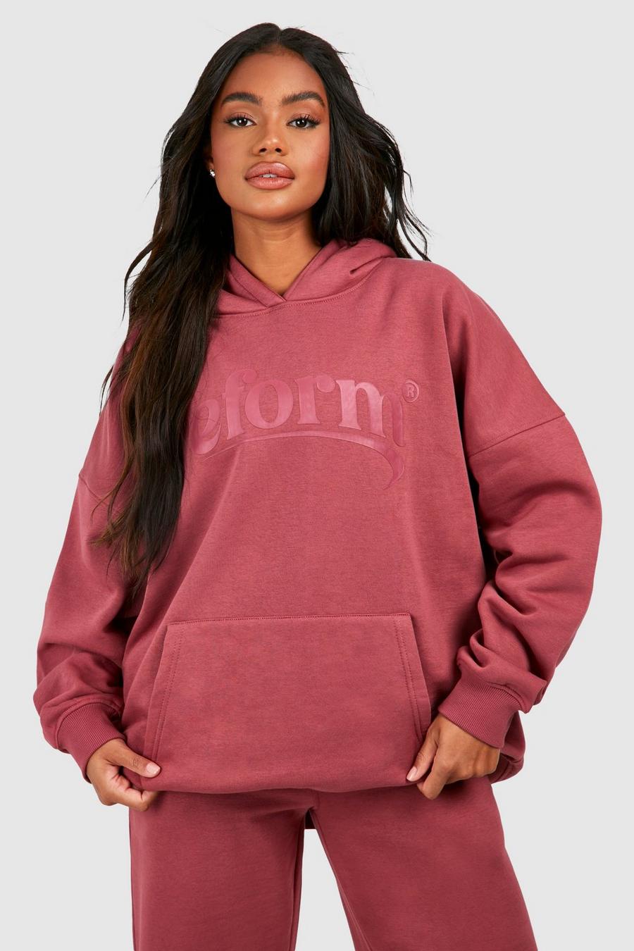 Rose Reform Oversize hoodie med slogan image number 1