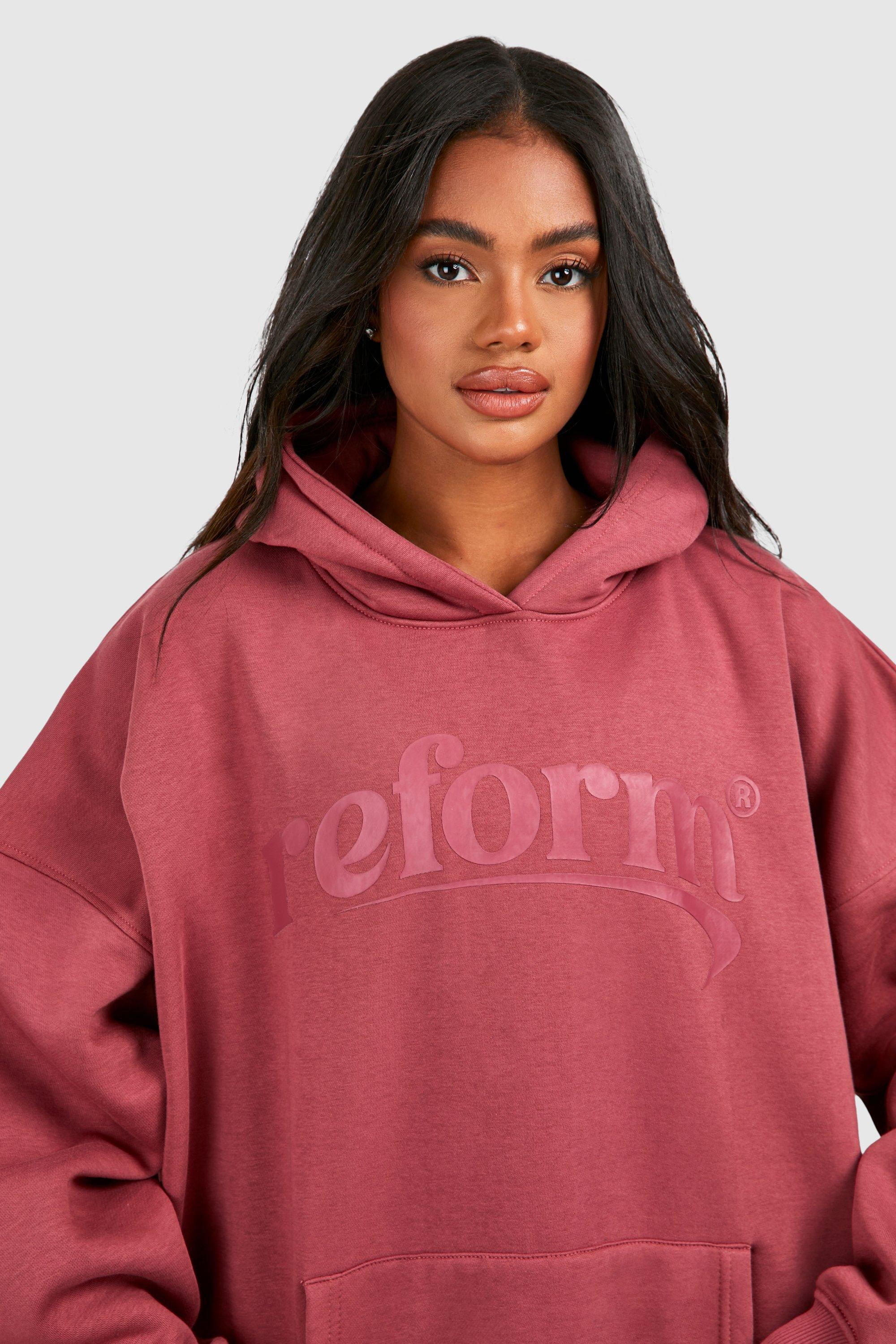 Rose pink outlet hoodie women's