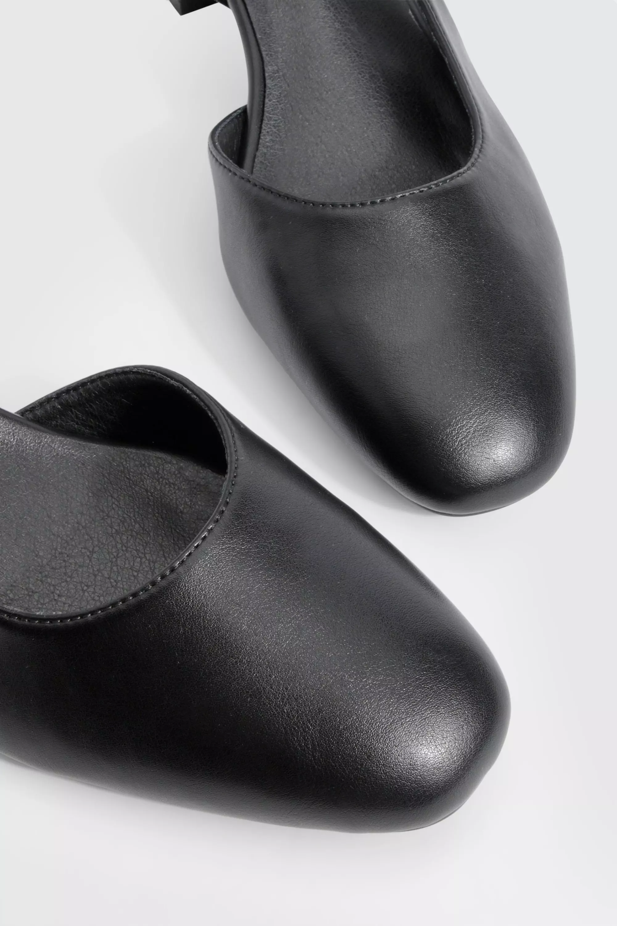 Black Wide Fit Low Block Heel Slingback Ballets alternative image