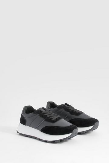 Chunky Panel Detail Trainers black