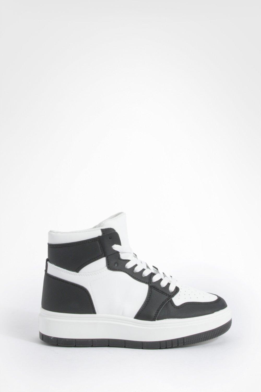 Black mid sales top trainers