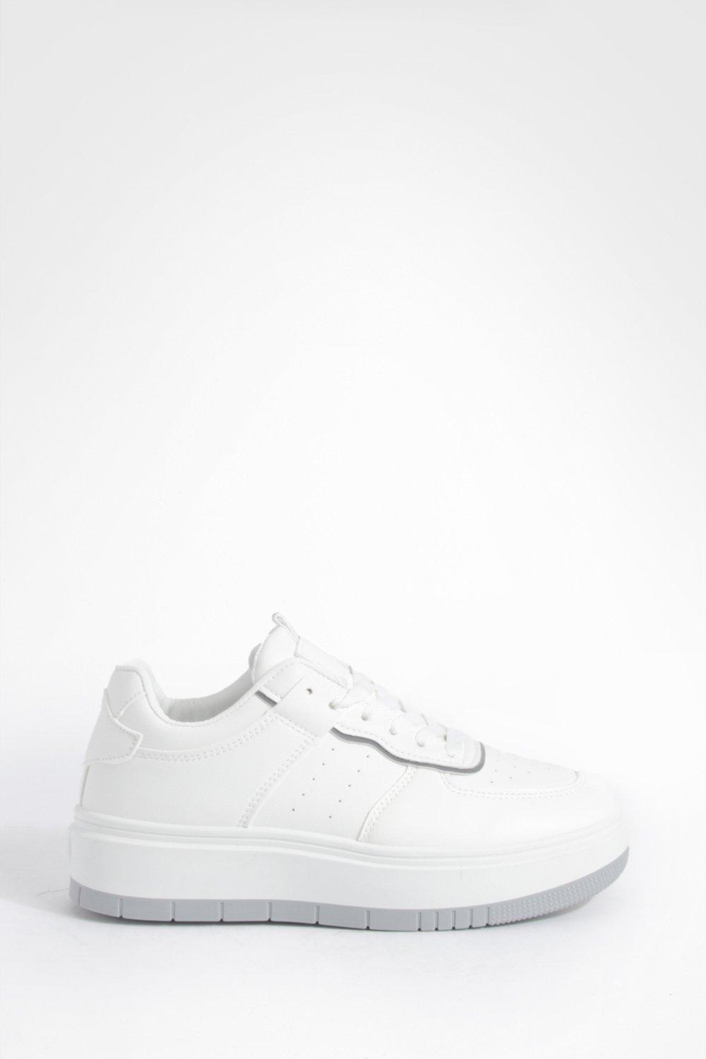 White chunky hot sale sole trainers