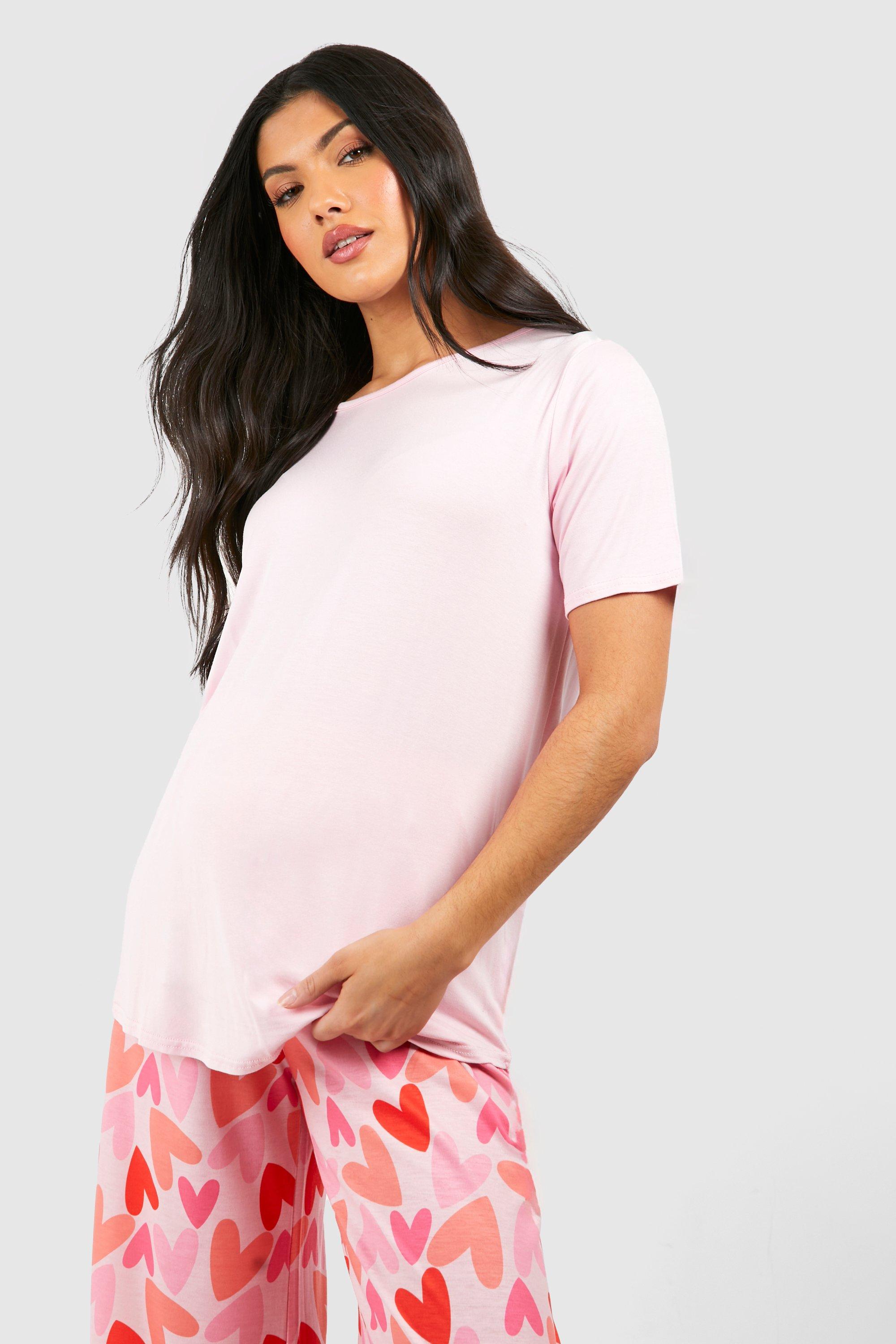 Maternity Heart Print Trouser Pyjama Set