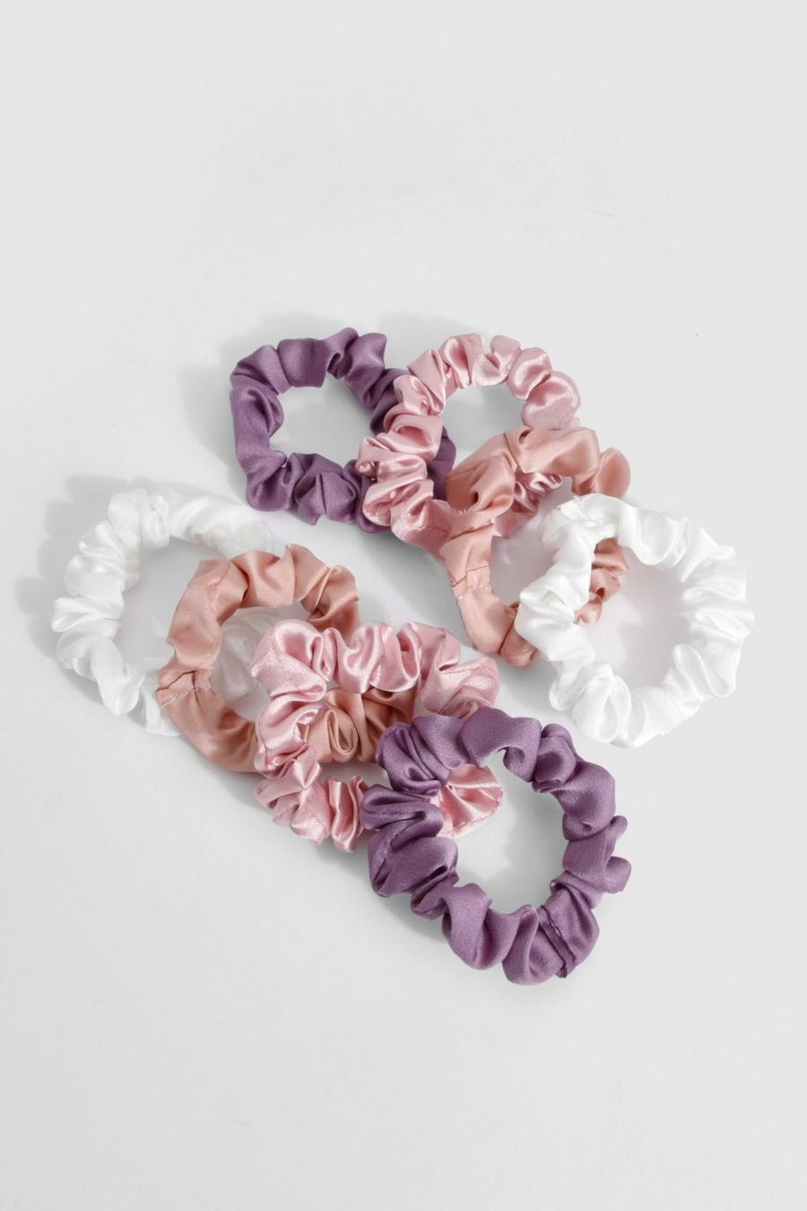 Multipack Satin-Scrunchies, Nude image number 1