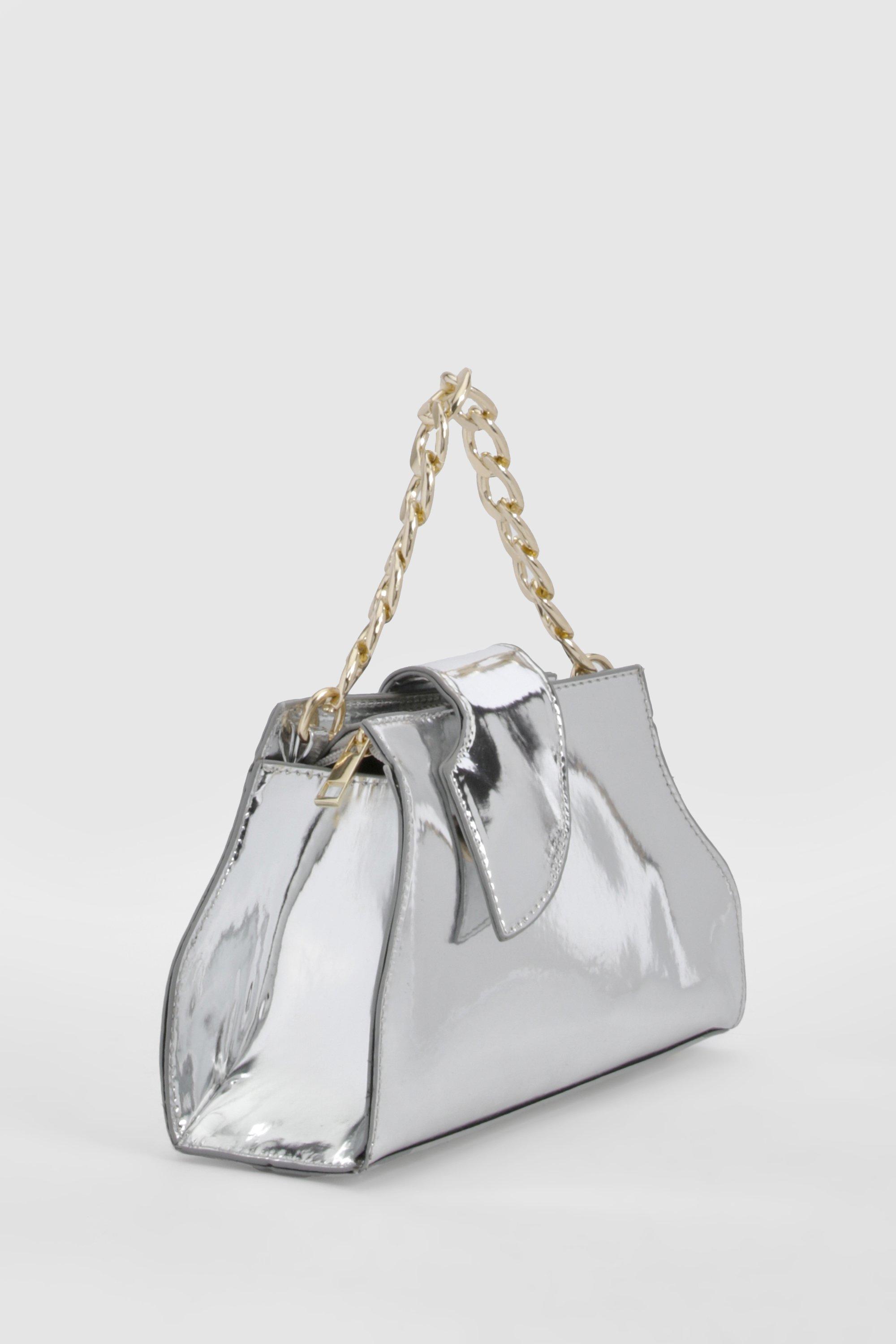 Structured Chain Strap Grab Bag boohoo IE