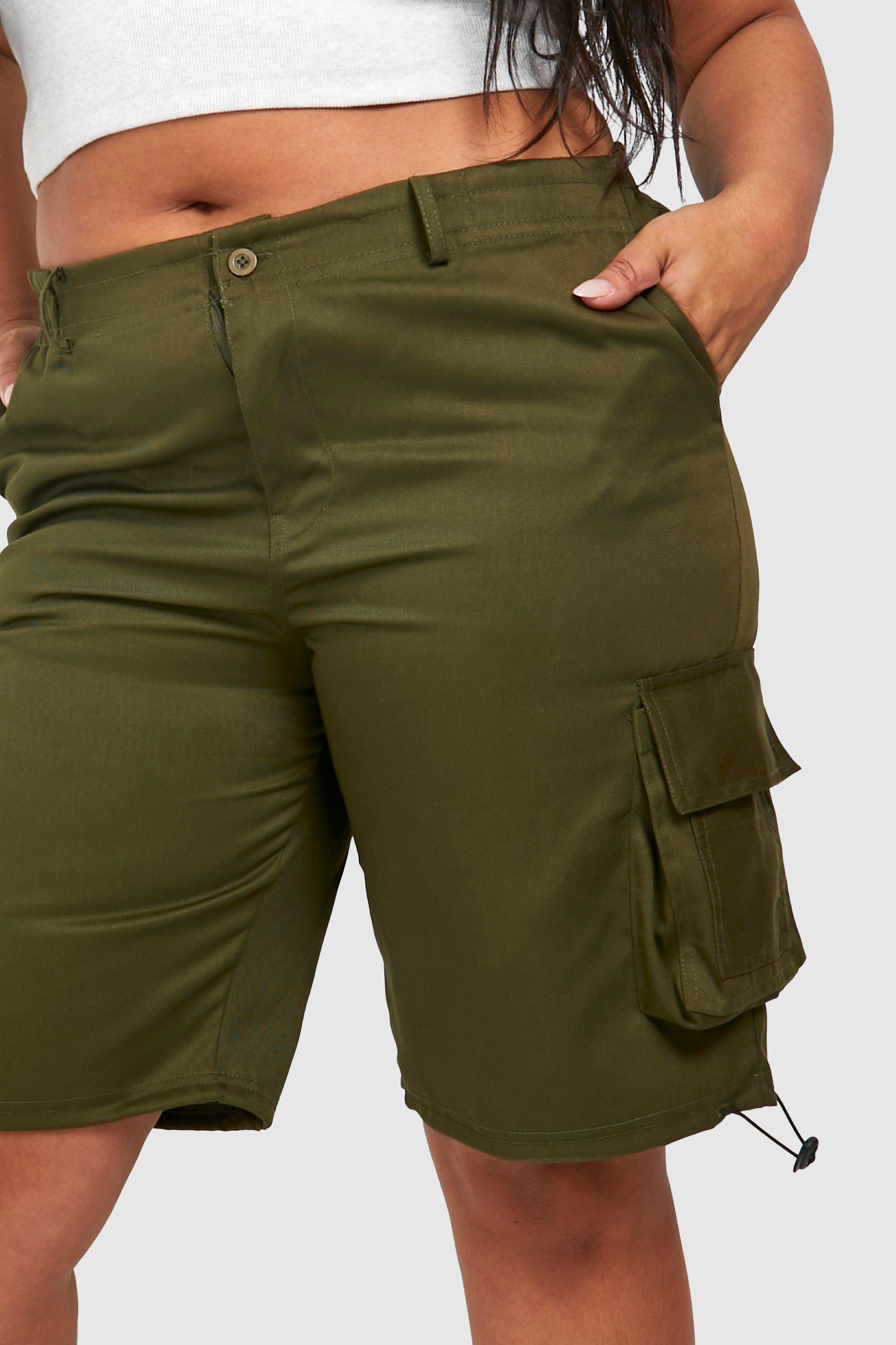 Plus Longline Cargo Shorts