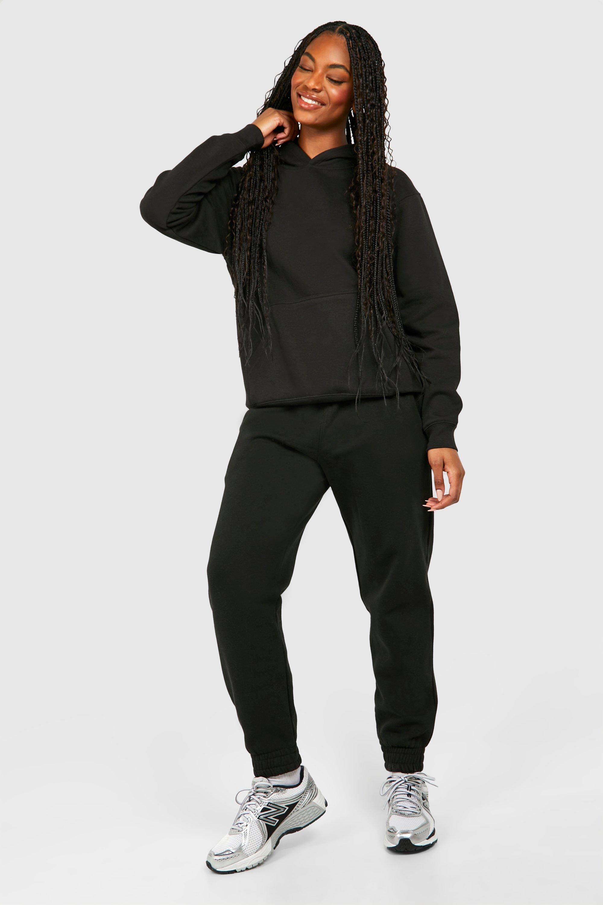 Women s Tall Basic Hoody Cuffed Jogger Set Boohoo UK