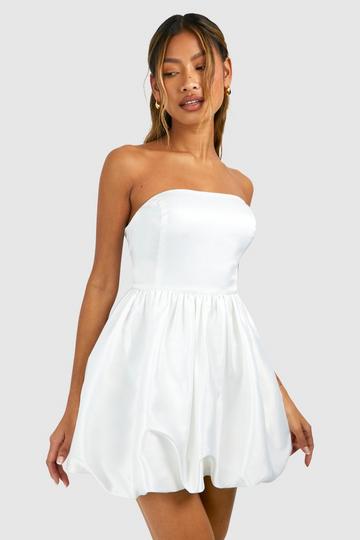 Strapless Mini Jurk white