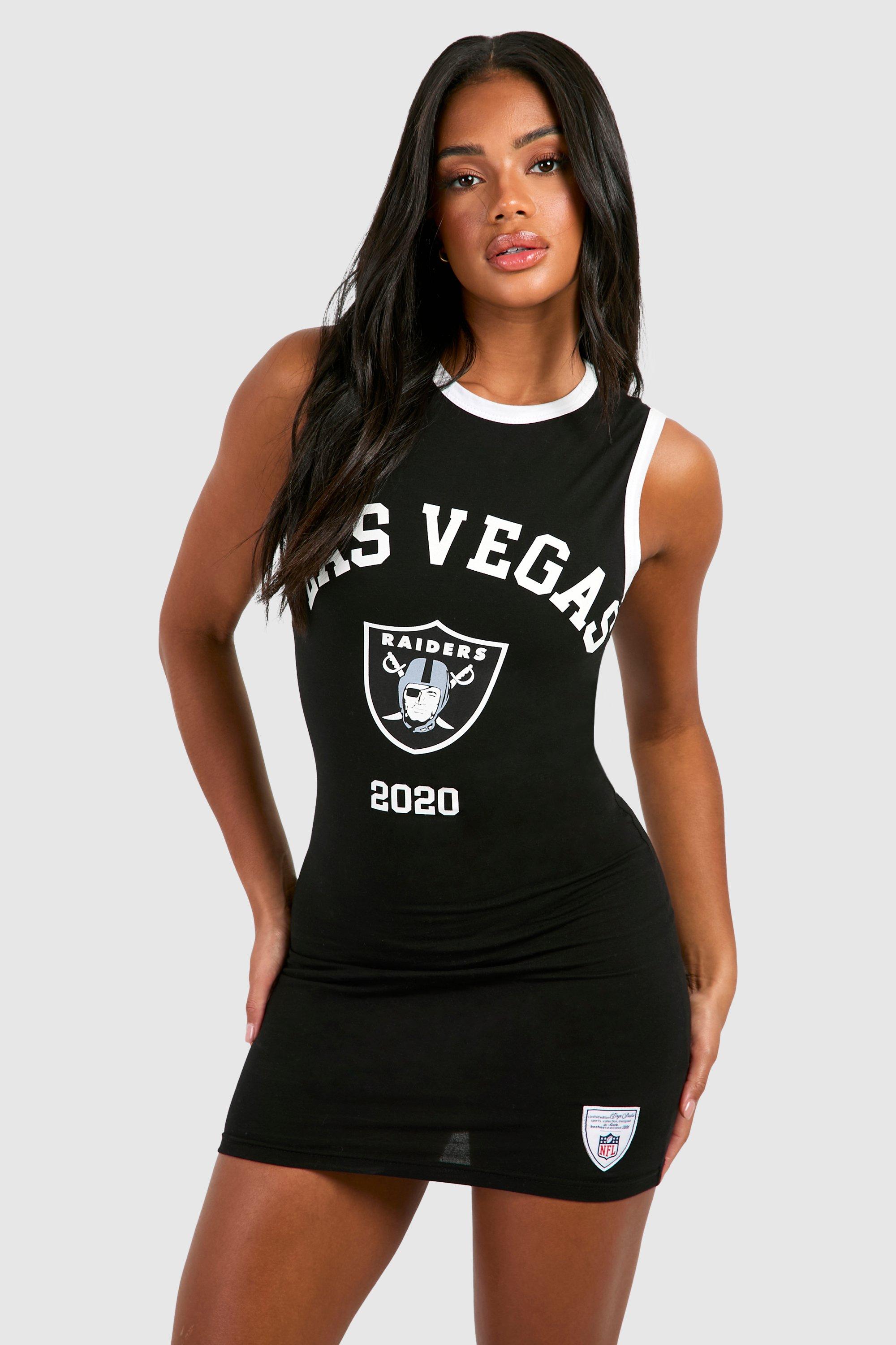 Nfl Raiders License Jersey Mini Dress