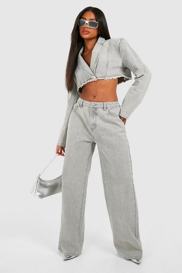 Wide Leg Jeans grey