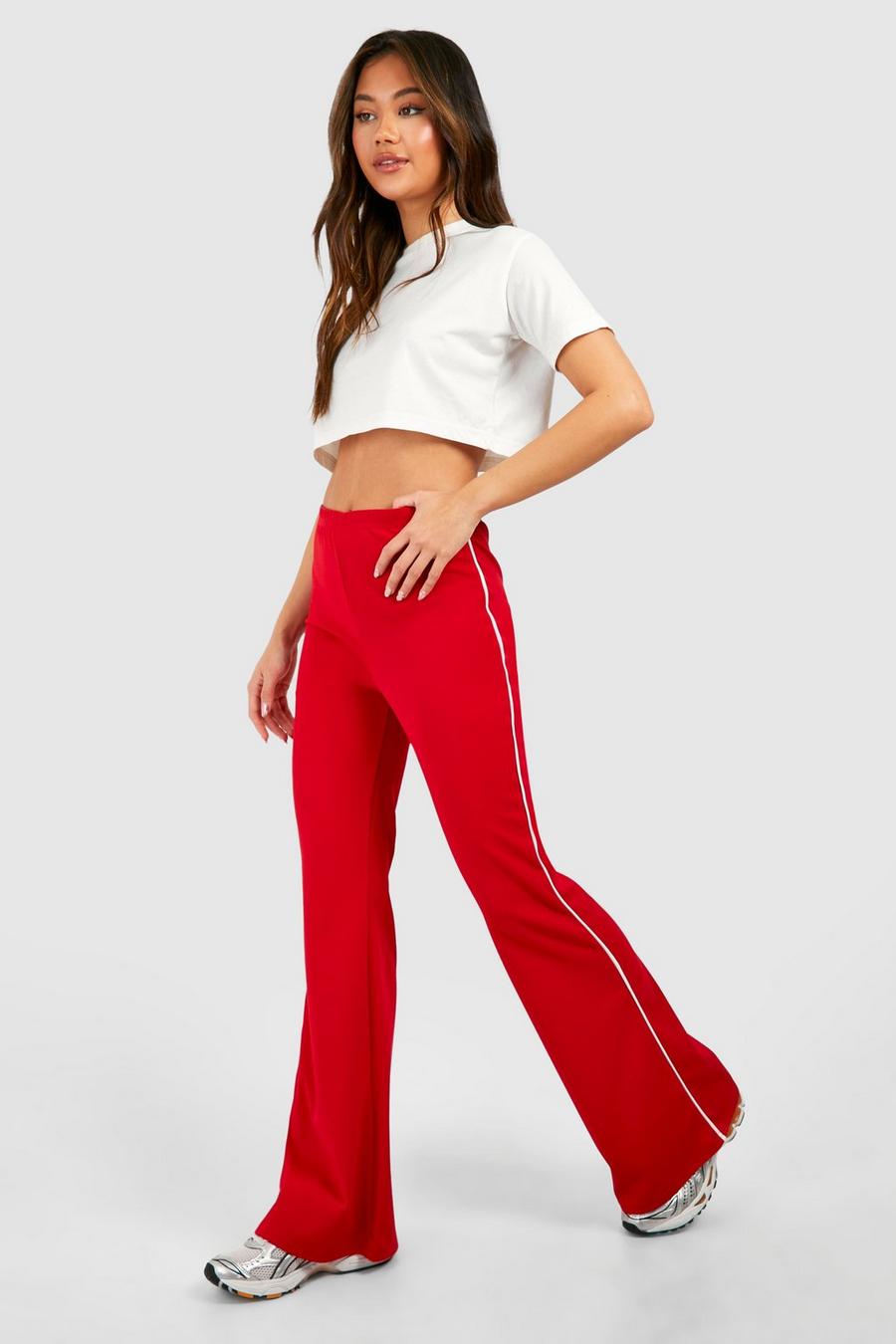 Red Svarta leggings med utsvängda ben image number 1