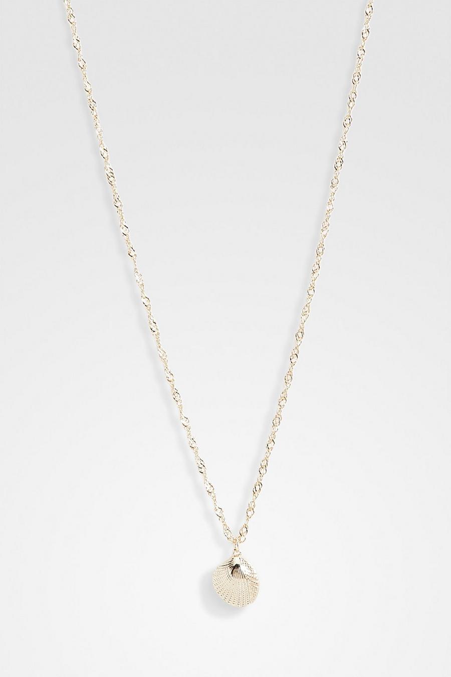 Gold Sea Shell Necklace  image number 1
