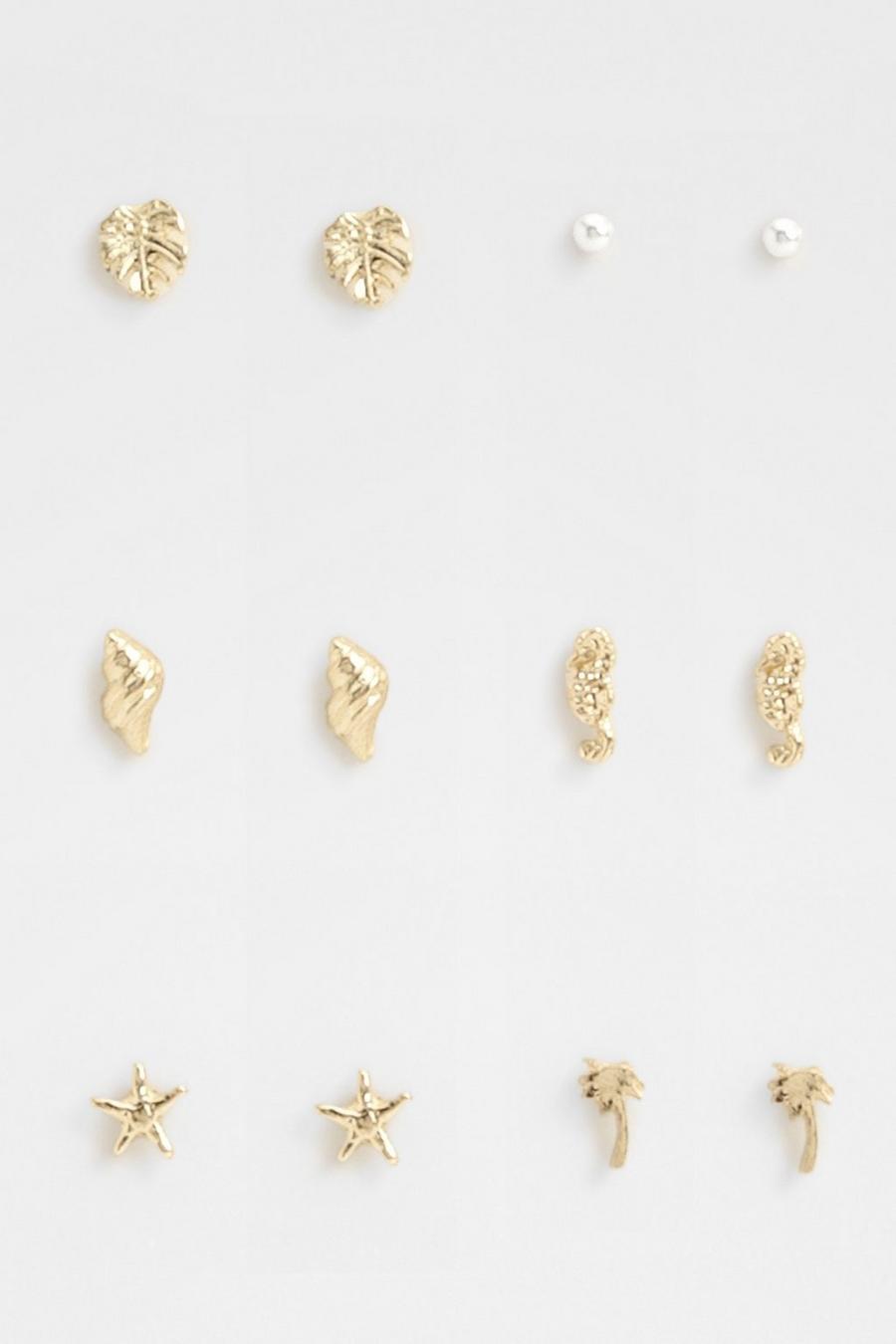 Gold Ocean Multipack Earrings image number 1