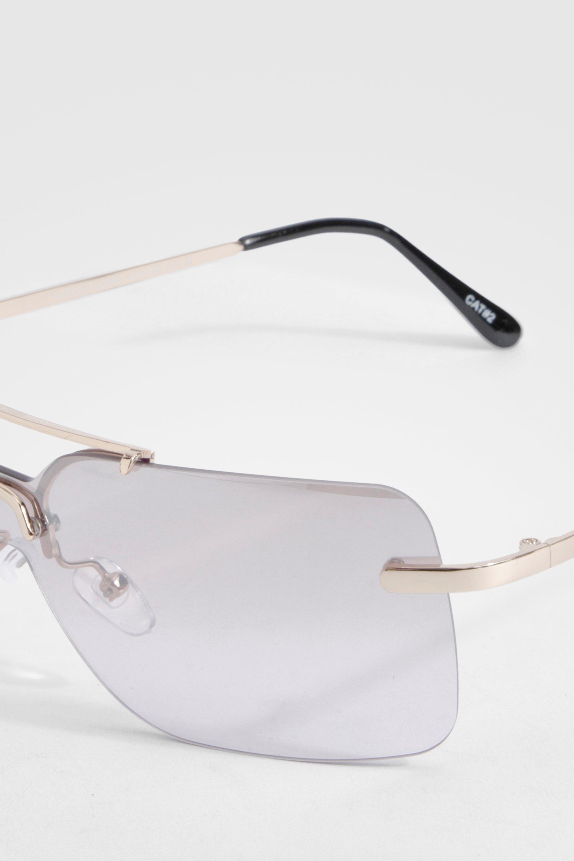 Clear visor outlet sunglasses