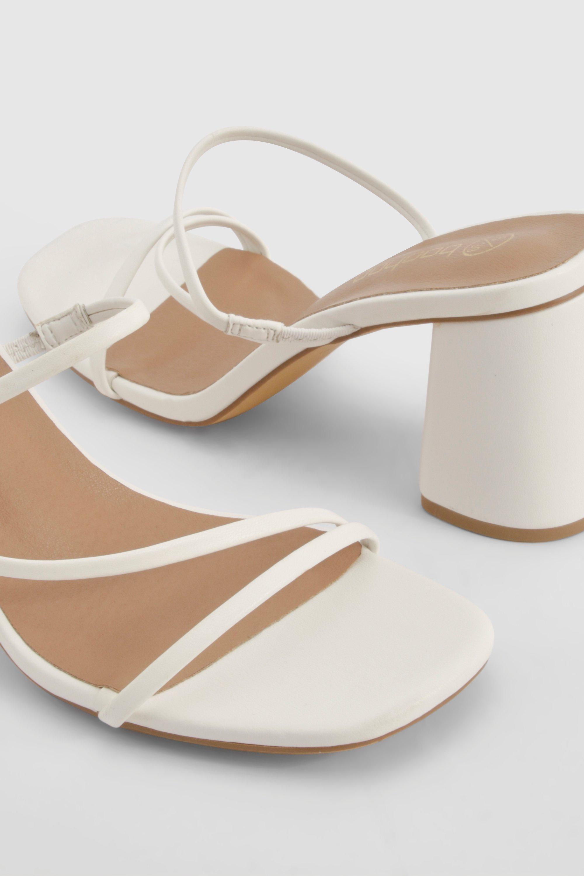 Open toe block heel mules clearance