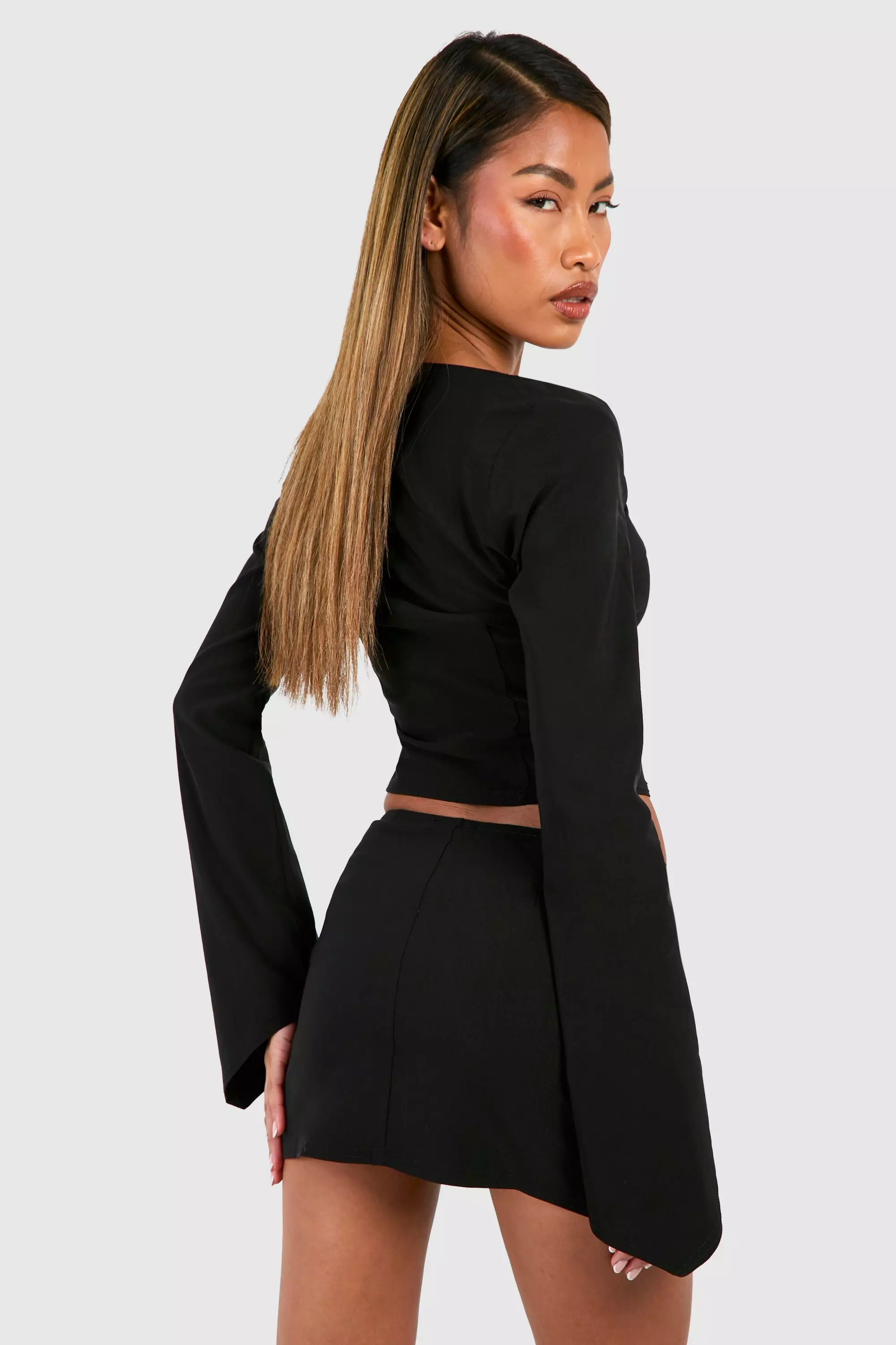 Ivory Button Up Long Sleeve Corset alternative image