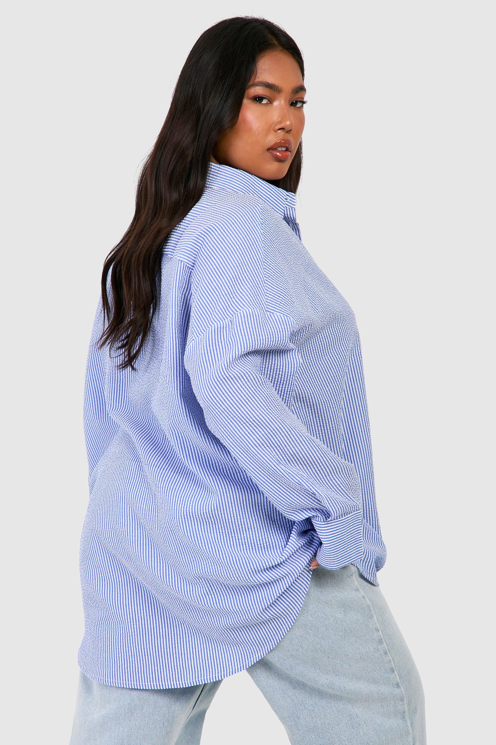 J.Crew: Étienne Oversized Shirt In Striped Lightweight