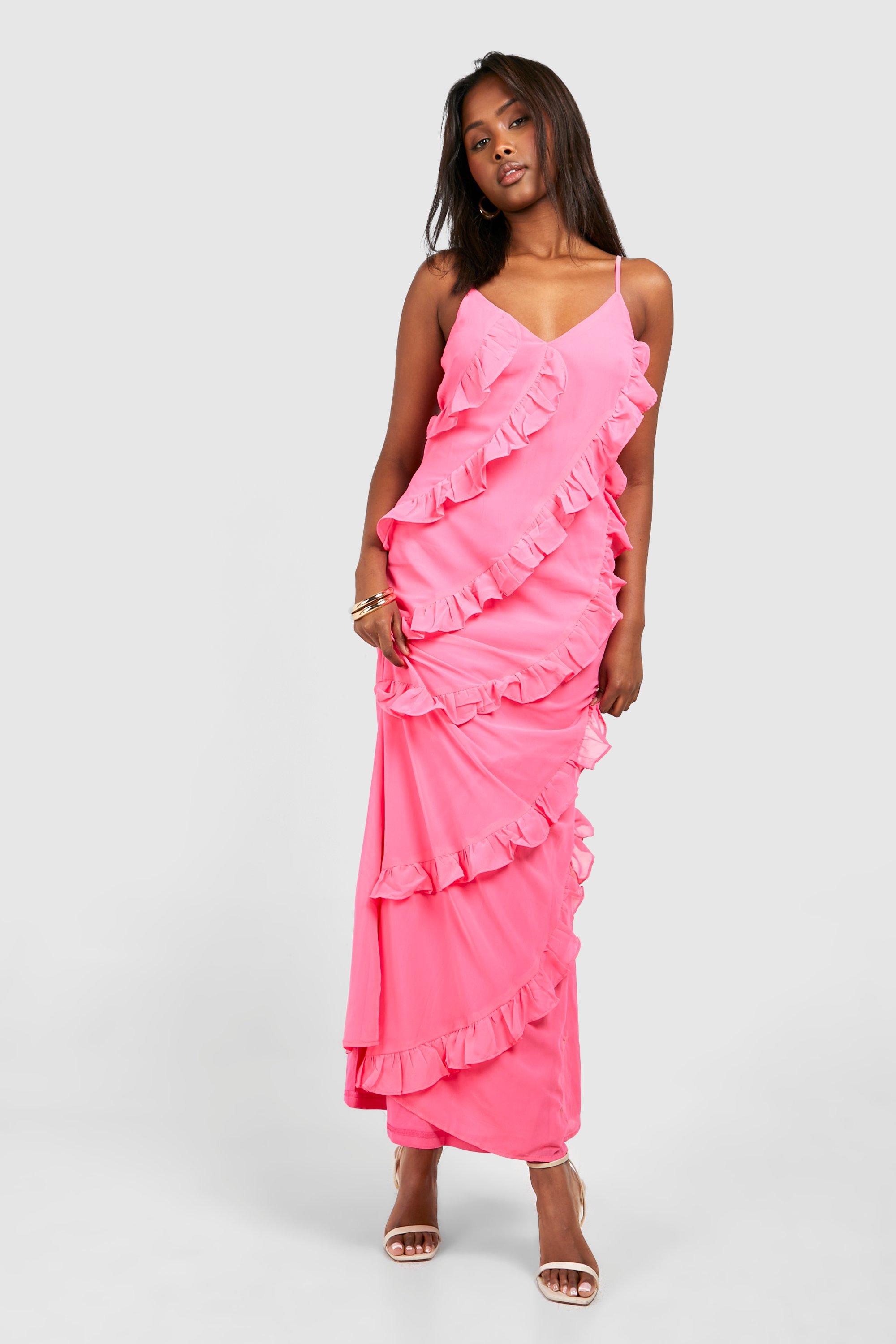 Women's Ruffle Tiered Maxi Dress