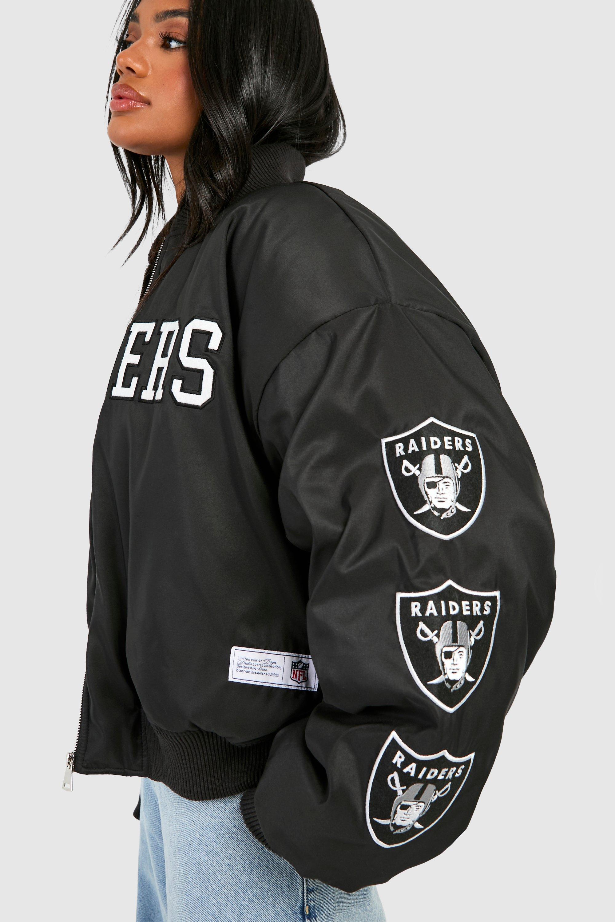 Nfl raiders hot sale bomber jacket