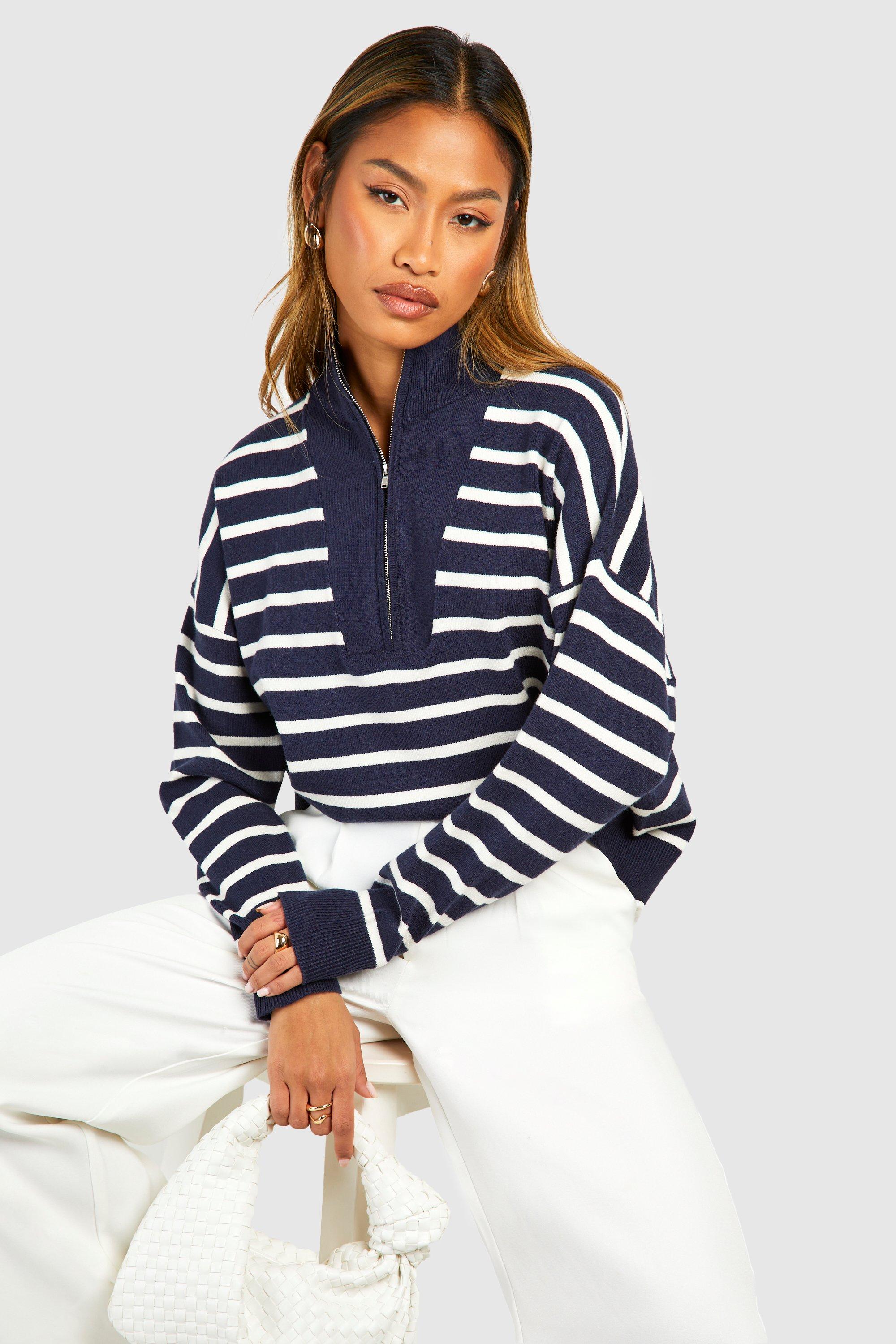 Navy half hotsell zip jumper