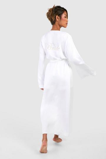 Bride Flare Sleeve Maxi Robe cream