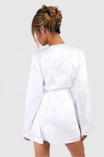 Bride Flare Sleeve Short Robe cream