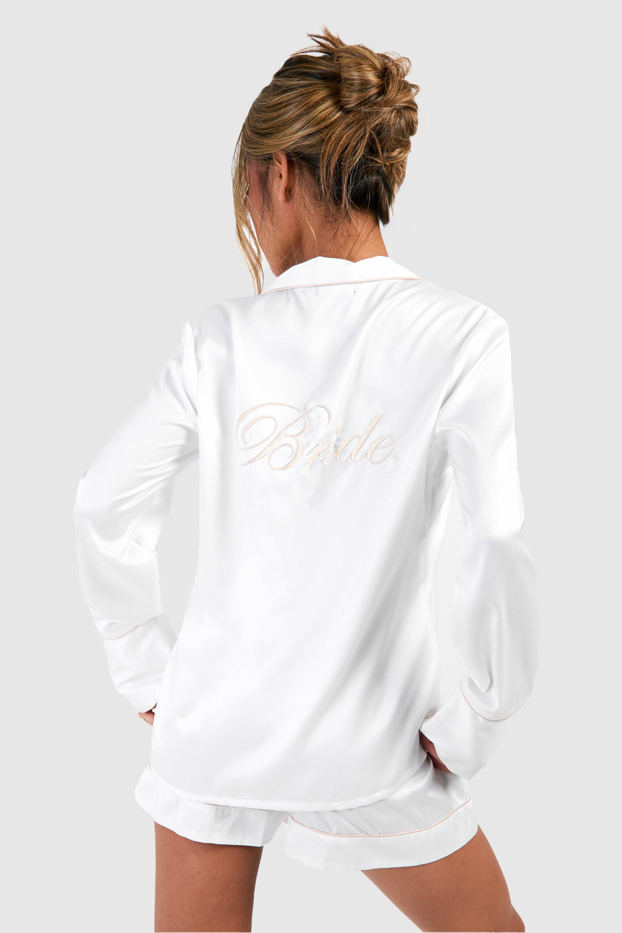 Long sleeve bride shirt sales
