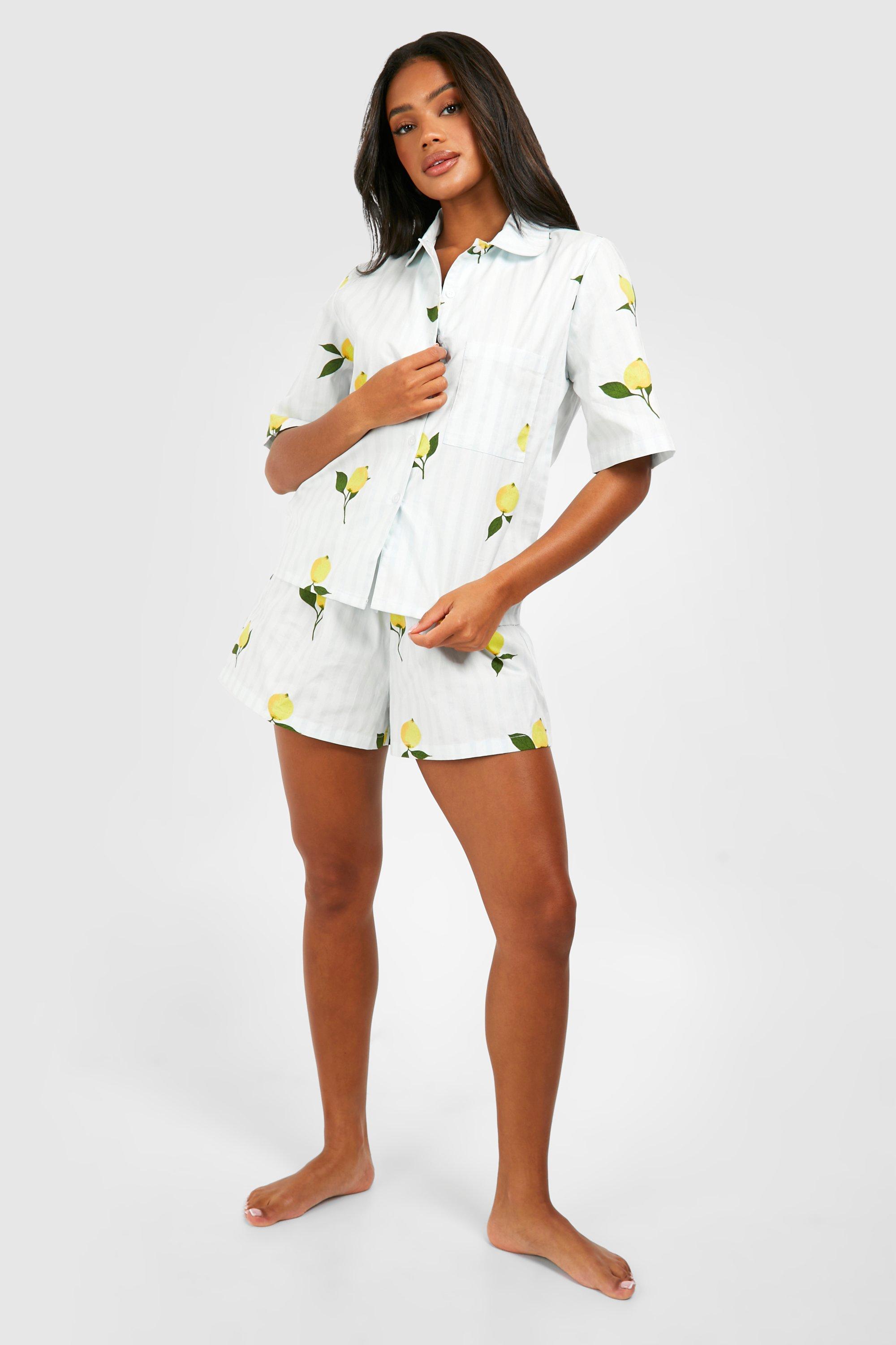 Pyjama chemise coton femme sale