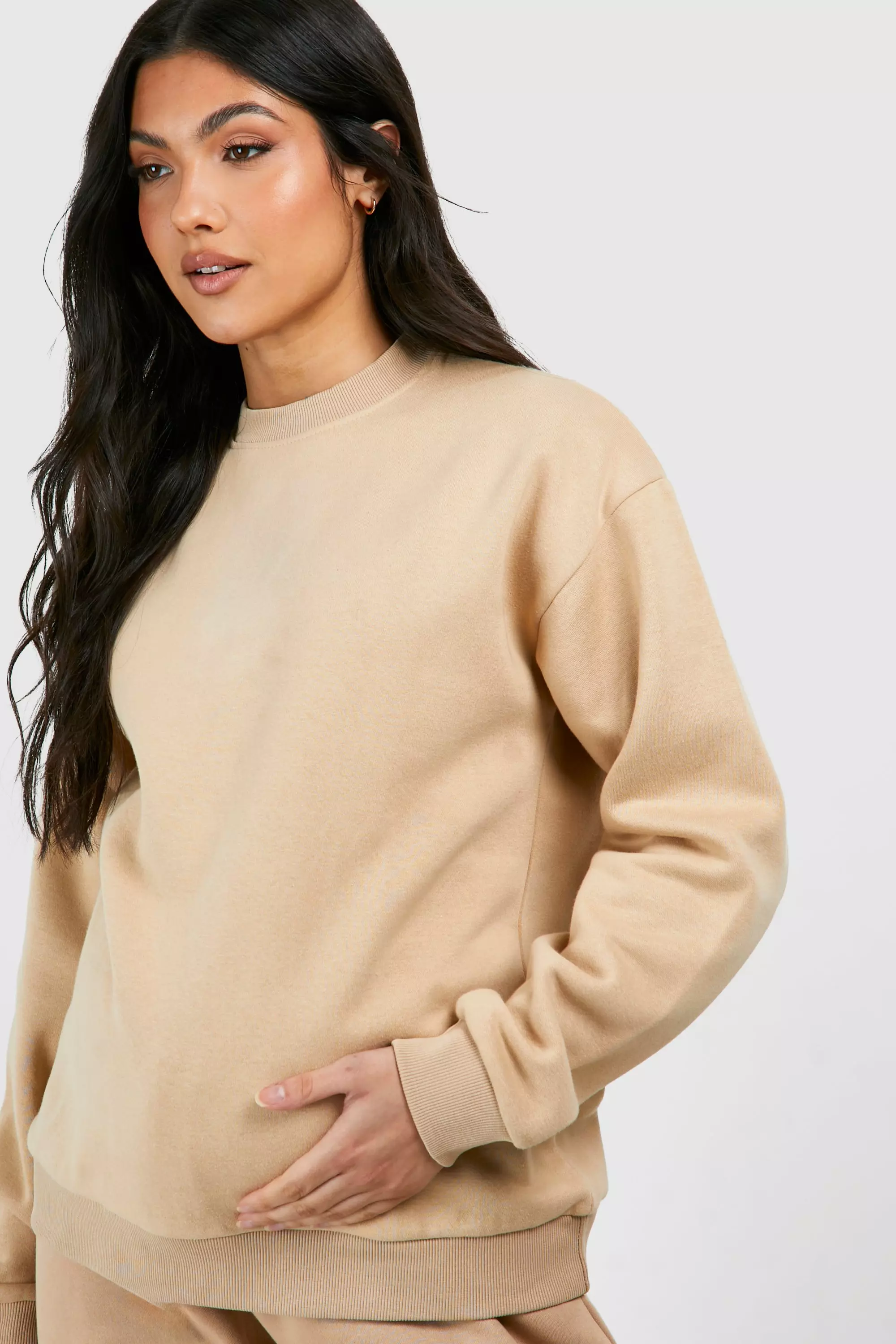 Stone Maternity Basic Sweatshirt alternative image