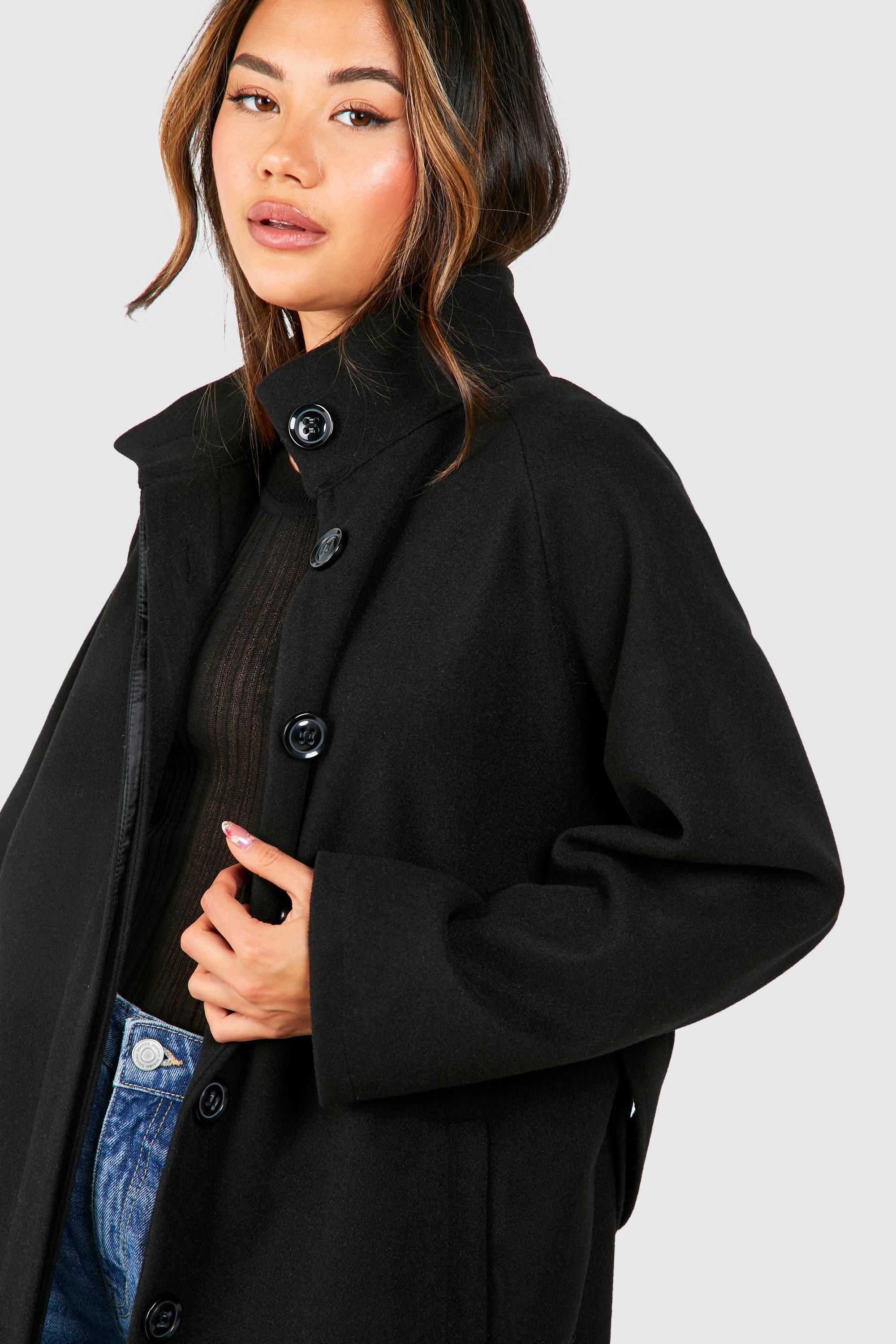 Belted oversized store wool coat