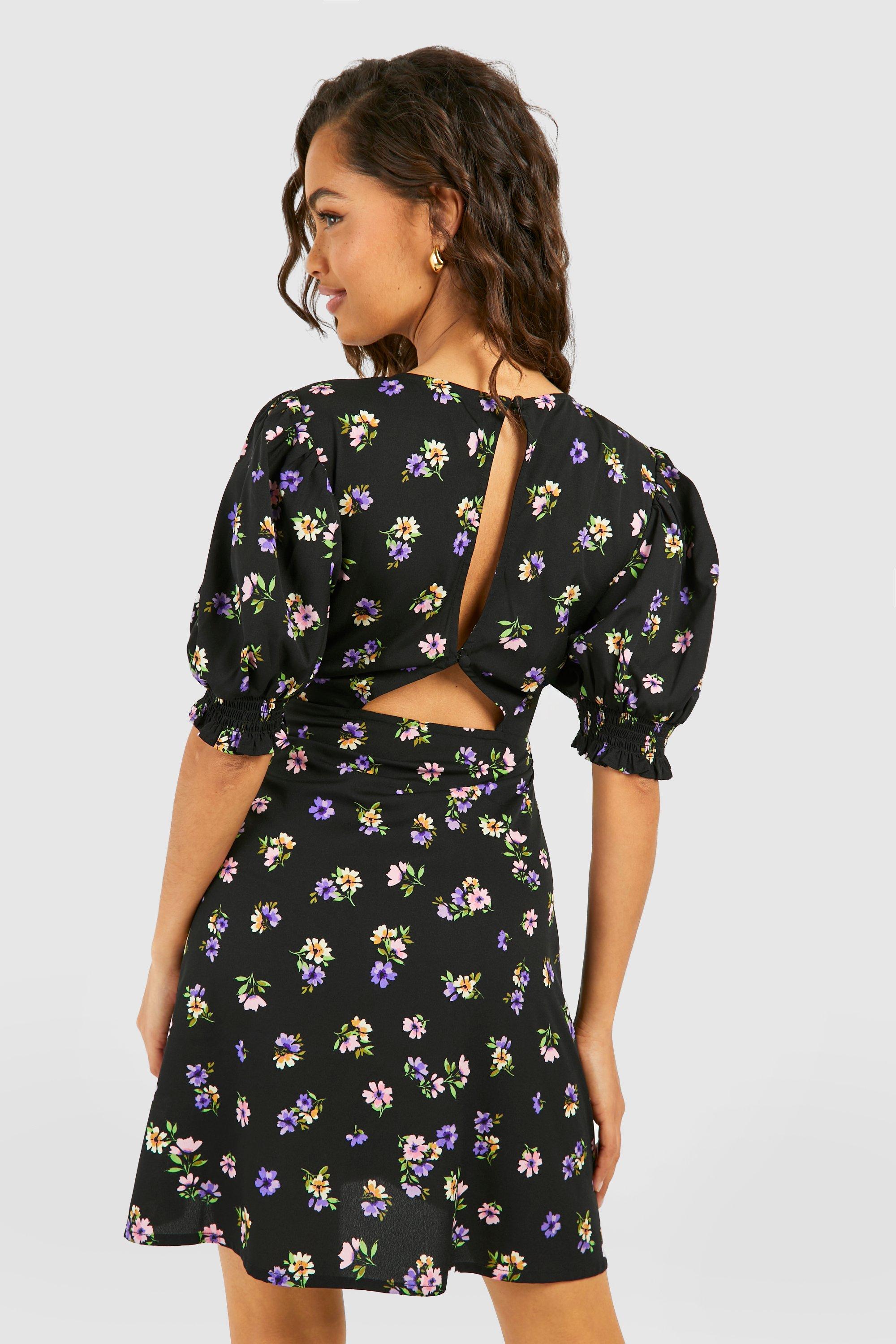 Robe babydoll fleurie outlet