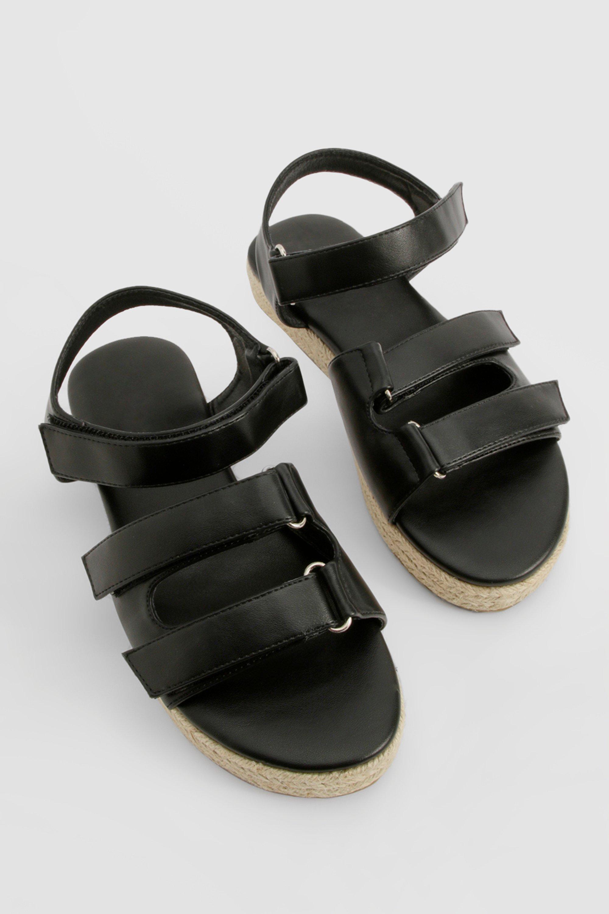 Wide fit adjustable sandals top