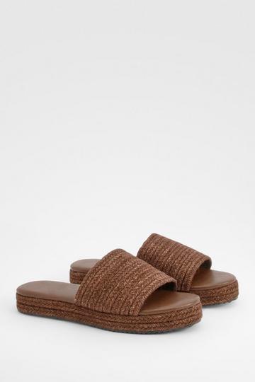 Espadrille Flatform Mules chocolate