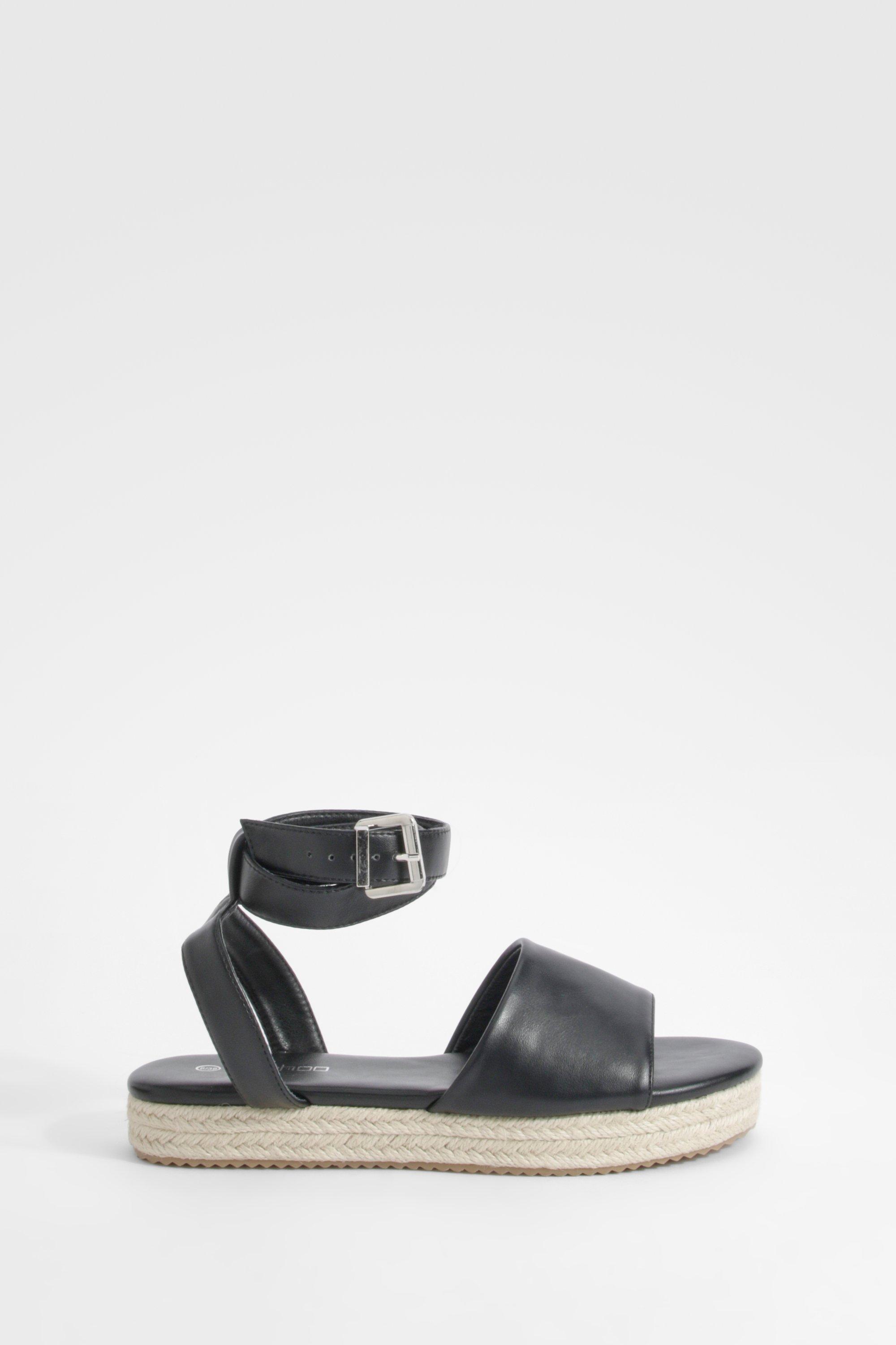 Two Part Flatform Sandals boohoo