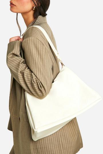 Slouchy Oversized Shoulder Bag cream